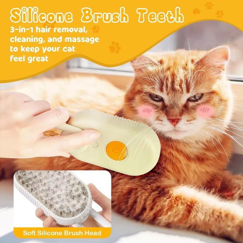 USB Rechargeable Cat Dog Grooming Comb with Water Spray Electric Cat Brush for Pets Washing Brushing Fur Suppliers