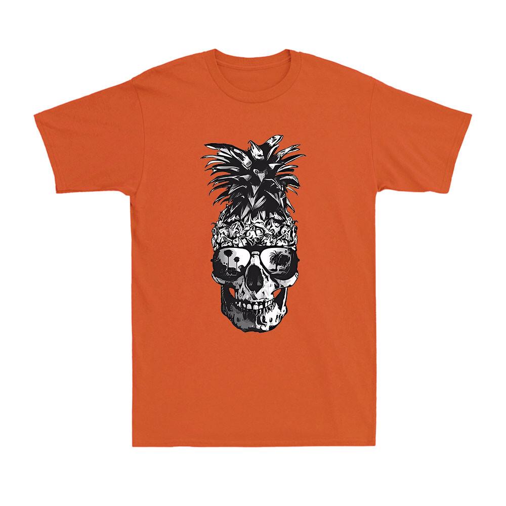 Pineapple Skull Holiday Vibes Surfing Surfer Funny Vacation Gift Men's T-Shirt