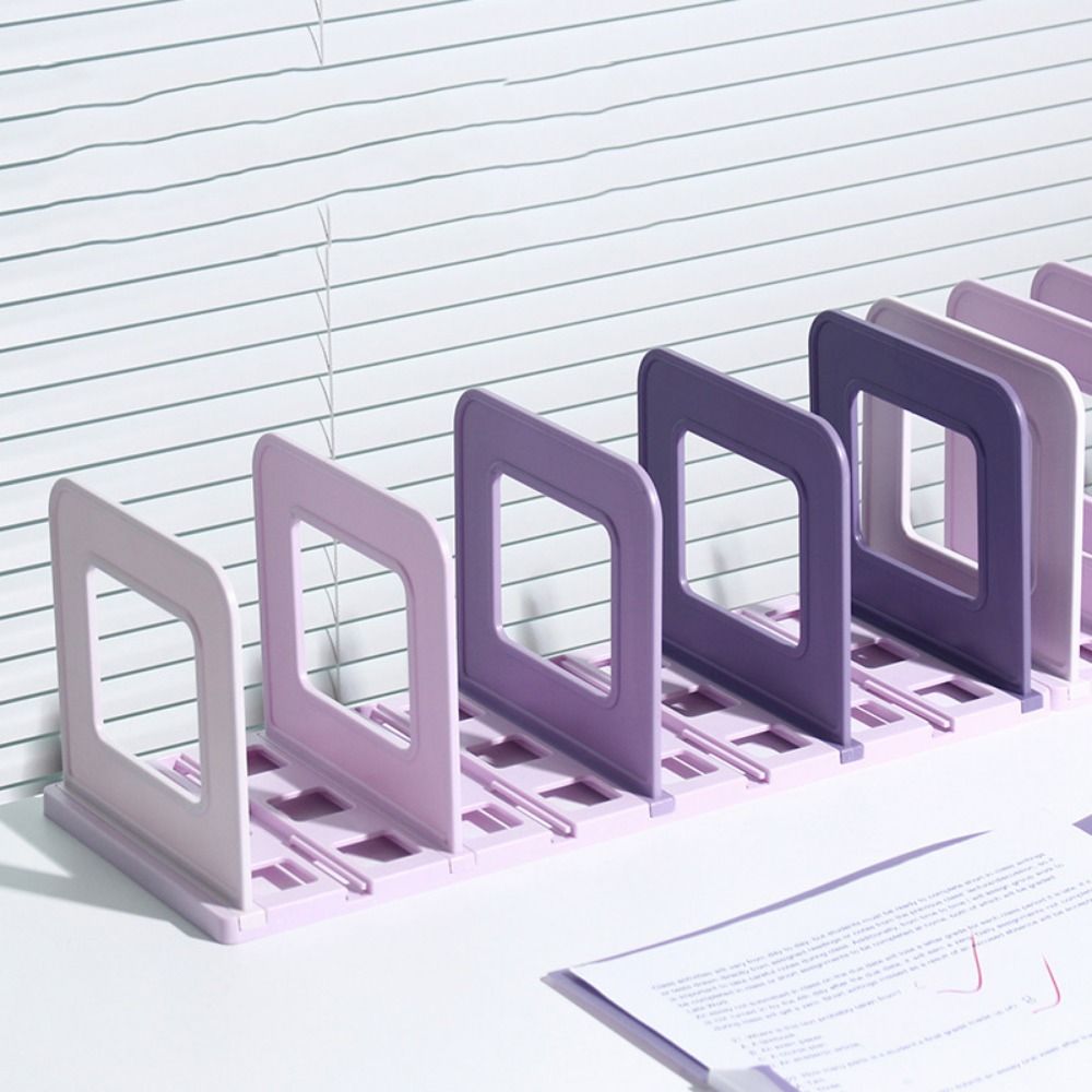 Dividers Detachable Bookends Non-slip Vertical Book Holder Portable File Storage Bookshelf Bedroom
