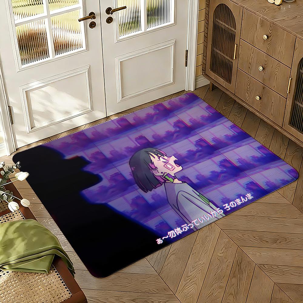 z-Zutomayo music band Floor Mat Soft Thickened Absorbent Non-Slip Bedroom Living Room Door Mat Home Decor Flannel Rugs