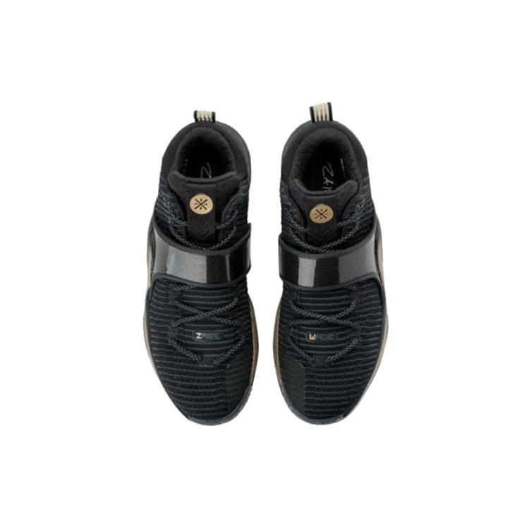 Li Ning WOW 6 Низкие Баскетбольные Кроссовки Мужские Черно-Золотые ABAM089-74, Устойчивые к Скольжению и Износу