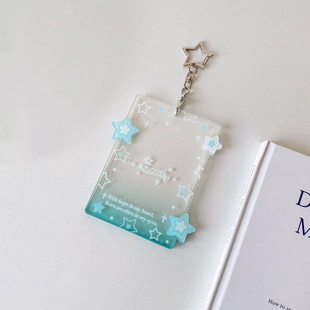 Acrylic Photocard Holder Stars Keychains Creative Idol Photo Holder