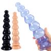 Pvc Pull Beads Anal Expansion Beads Anal Plugs Suction Cups Transparent Crystals G-Spot Rear Anal Strips Erotic Products