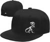 Кепка Snapback с графическим принтом скелета динозавра T-Rex, регулируемая, с плоским козырьком, бейсболка, для взрослых, для улицы