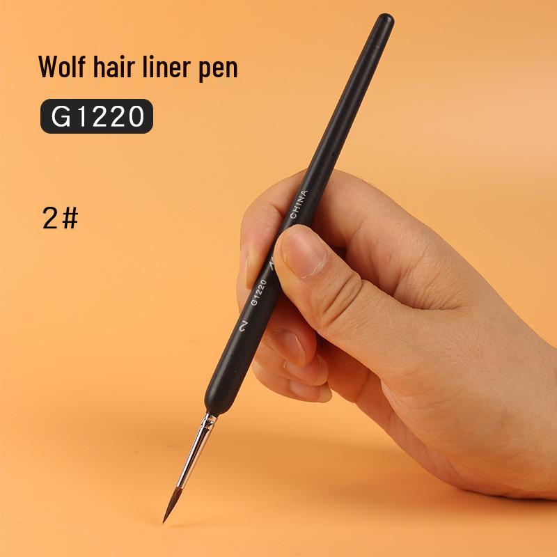 Mali G1220 Wolf Hair Liner Brush for Watercolor, Gouache, Chinese Painting, Nail Art, Oil Painting, and Line Drawing.