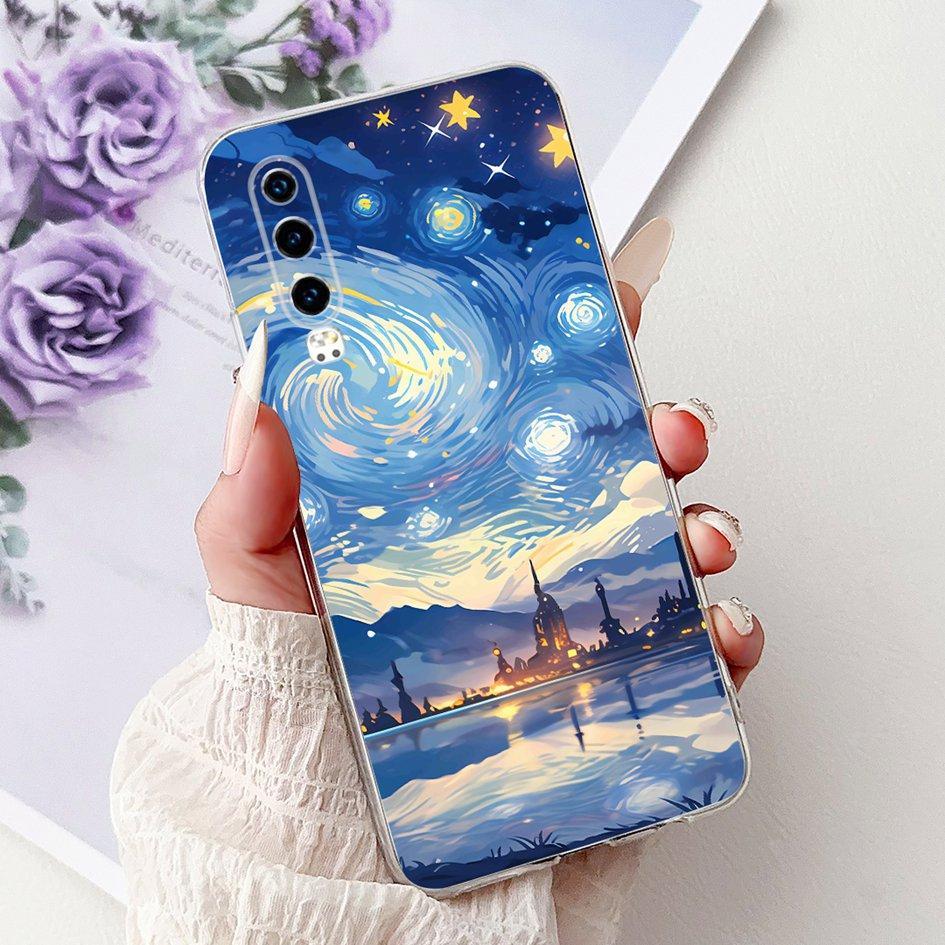 Для Huawei P30 Чехол P30 Pro Обложка ELE-L29 ELE-L04 VOG-L29 VOG-L09 Модный Цветочный Мягкий Силиконовый Бампер Для HuaweiP30 P30Pro Чехол
