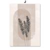 Abstract Boho Monstera Bamboo Leaf Sun Wall Art Canvas Painting Nordic Poster and Print Wall Picture for Living Room Decor