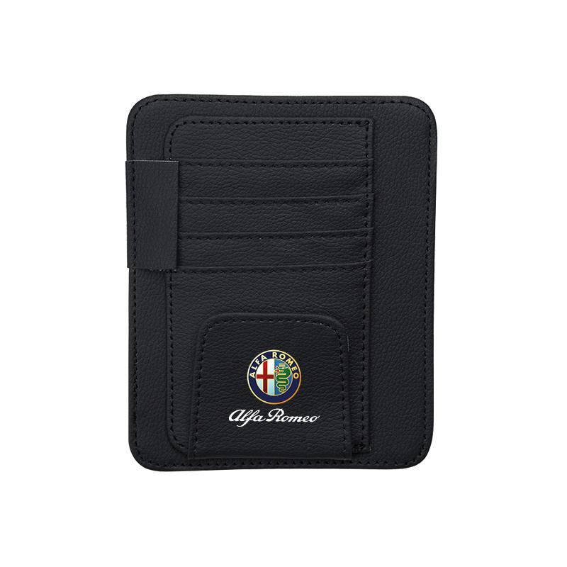 Car Stickers For Alfa Romeo Car Visor Storage Bag ID Card Glasses Organized Clip For Alfa Romeo Giulietta Mito 159 Giulia Stelvi