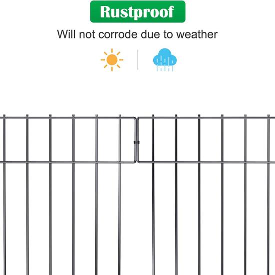 6 шт. садовый забор, нержавеющая стальная проволока, барьерный забор для животных, легко монтируемые панели, защищающие двор от животных