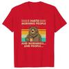 I Hate Morning People And Mornings And People T Shirt Funnybear Drink Coffee Lover Cute Lazy Animal Retro Tshirt Unisex Clothing