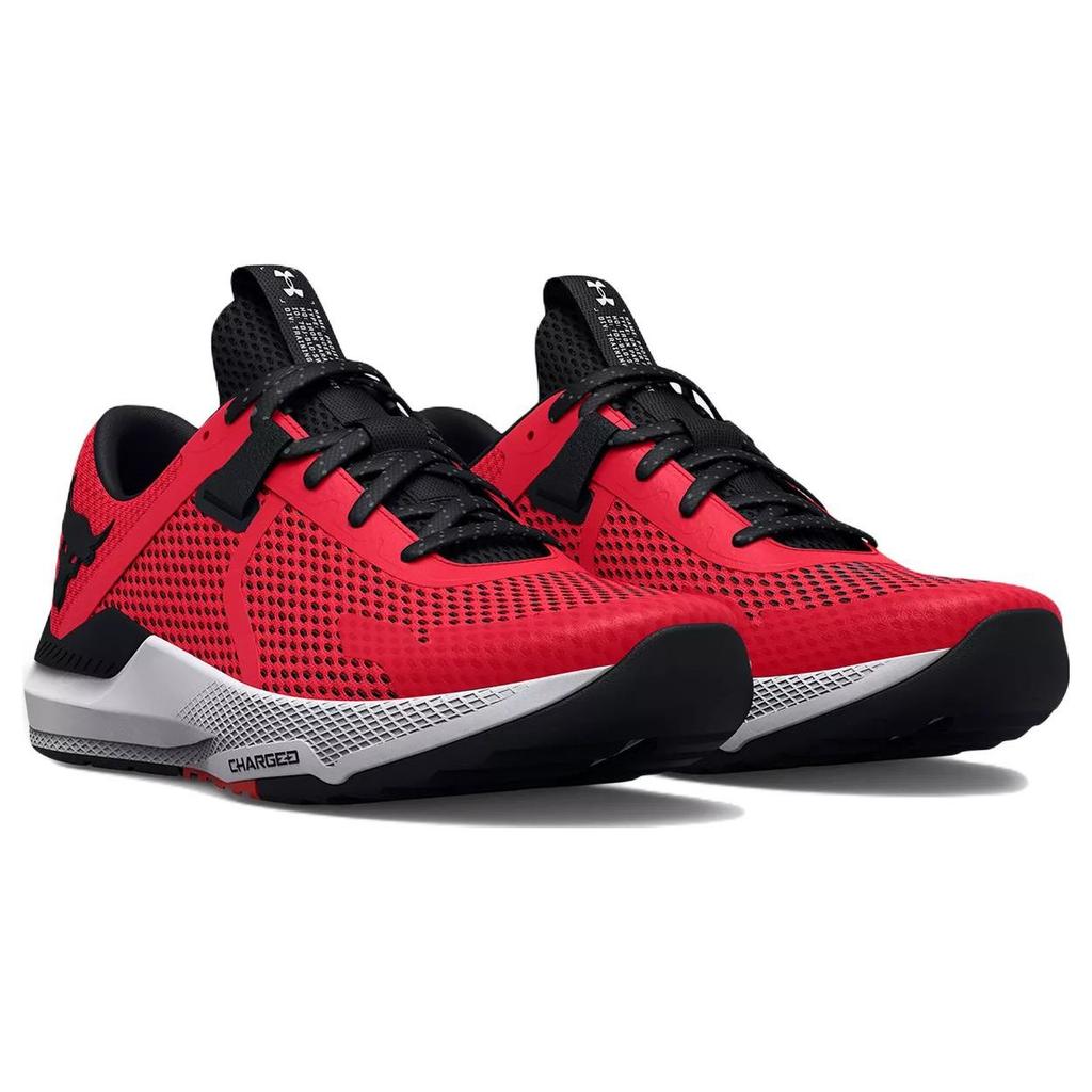Under Armour Project Rock BSR 2 Radio Red Unisex Sneakers White 3025081-600