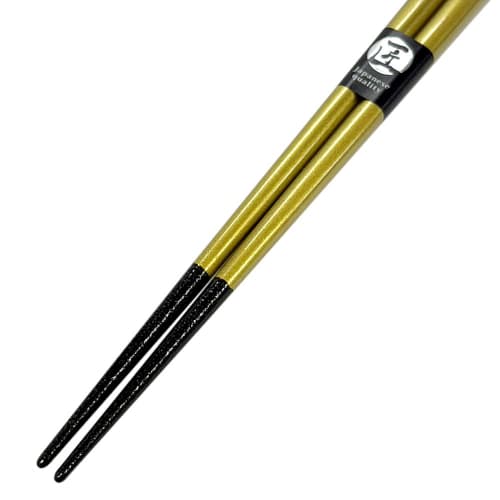 Dishwasher-safe chopsticks in silver cherry blossom (gold) with a paulownia wood box and gift wrapping. Perfect as a gift for celebrating the 80th bir