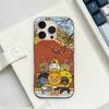 Cartoon K-KAKAO CUTE F-FRIENDS Soft Corrugated Phone Case For IPhone 11 12 13 14 15 16 17 Pro Max Plus Pro Shockproof Cover