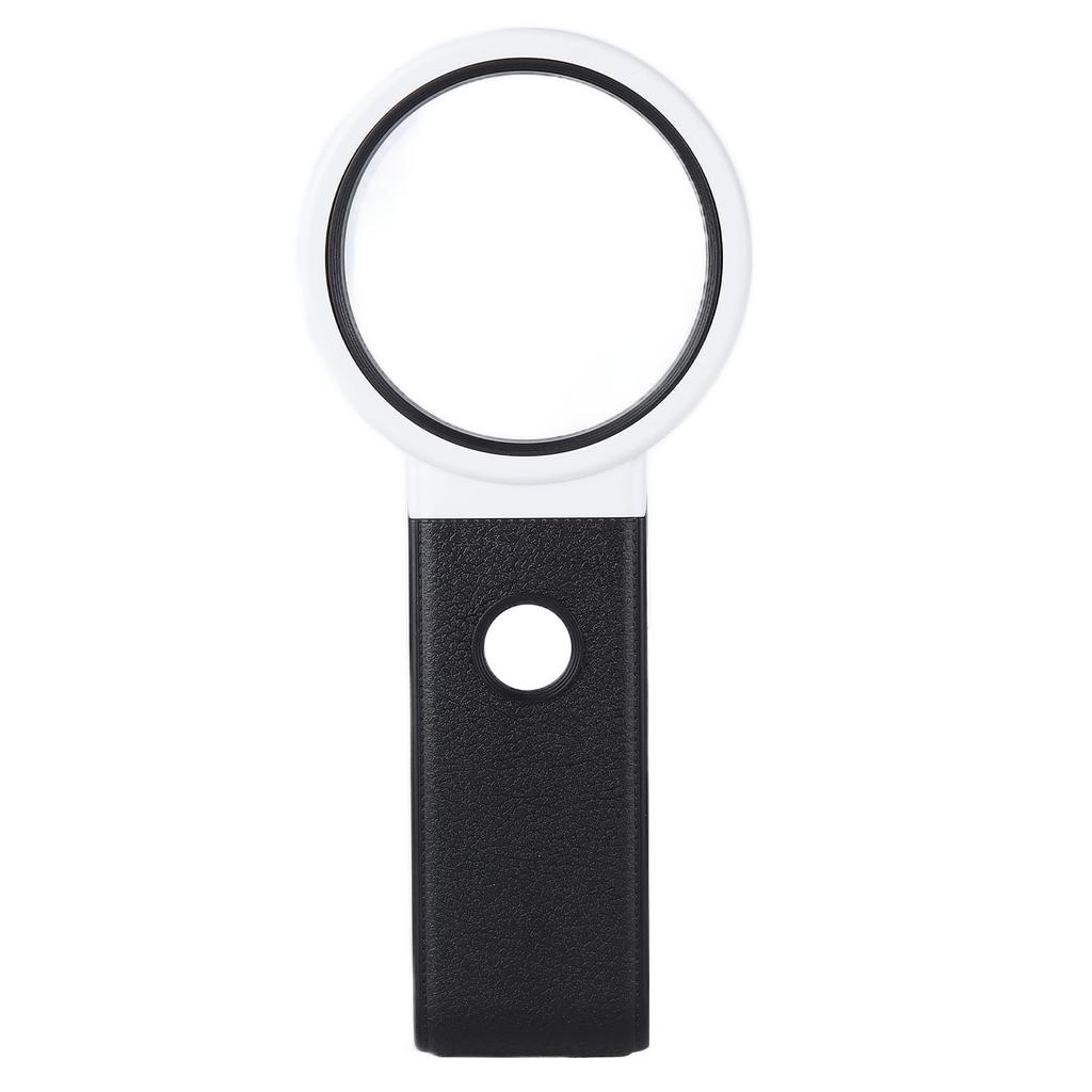 LED Magnifier ABS Handheld Magnifying Glass Foldable HD Lens for Observation and Electronic