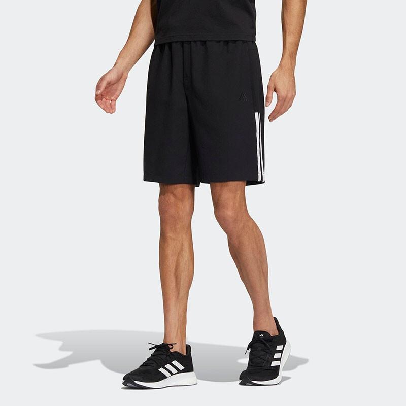 Adidas Clash Stripe Training Woven Shorts Men Bottoms Black HE7412
