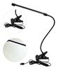 LED Clip Reading Light Eye Protection 3 Colors Dimming Desk Lamp Flexible Hose Clamp Light