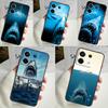 Jaws 1975 Movie Poster Case For Xiaomi Redmi 13C 12C 10C 9C 10A Redmi Note 11 9 10 12 13 Pro 9S 10S 11S 12S Cover