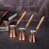 3 Size Coffee Wooden Handle Cevze Turk Turkish Coffee Pot Coffee Turk Turkish Copper Coffee Maker