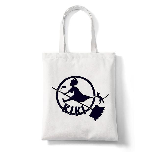 Женская сумка для покупок Kiki's Служба доставки Тоторо Студия Аниме Большая Сумка Холст Сумка Сумка-шоппер Сумка-тоут с героями мультфильмов Сумки на плечо