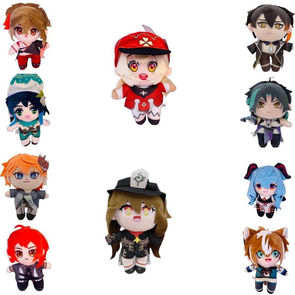 Очаровательная плюшевая кукла Genshin Impact Гань Юй Кли Чжун Ли Ху Тао, мягкая игрушка, детский подарок