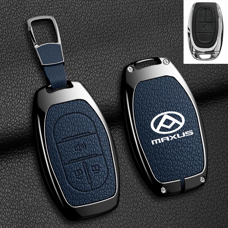 Zinc Alloy Leather Car Key Case Cover For Maxus G50 Plus D60 G10 G20 RV V90 T60 T70 EUNIQ5 Auto Key Shell Keychain Accessories