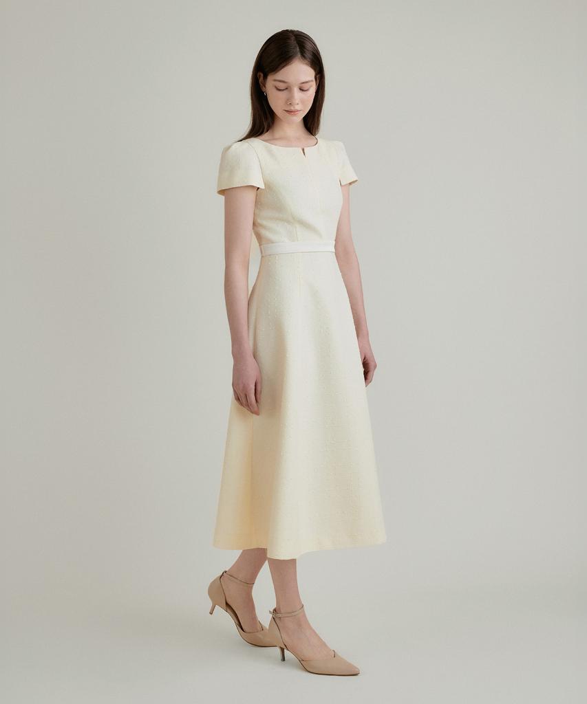 TOWAV Lov Belted Dress_Vanilla