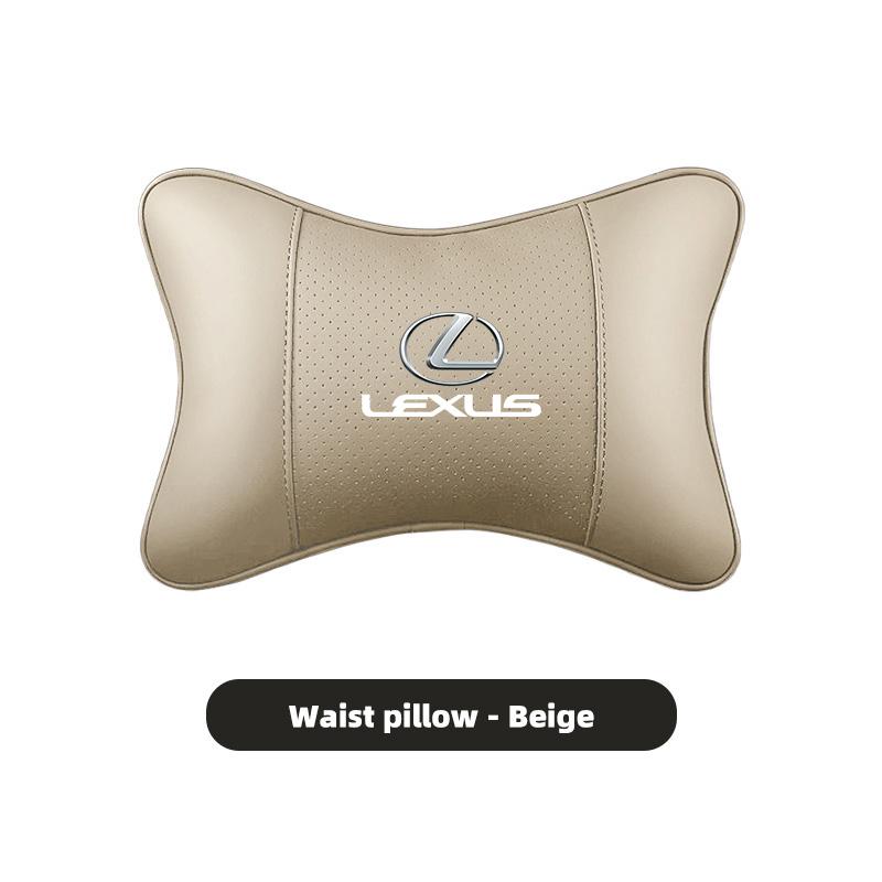 Автомобильный кожаный подголовник, подушка на сиденье, поясничная подушка для Lexus F-SPORT ES RX NX LS UX LM LX GX LC RZ IS CT GS RC HS SC TX LBX