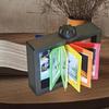 12-Card 3D Rotating Photocard Holder Snapshots Display Frame Easy to Install Photo Album Rotating Page-turning Ornaments