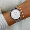 Cluse Watch Minuit Date White Silver Metal Bracelet CW14303 [CLUSE] Women's [Minuit]