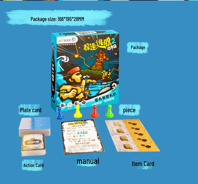 Rapid Escape Strategy: Family Party Tabletop Game for Kids and Adults