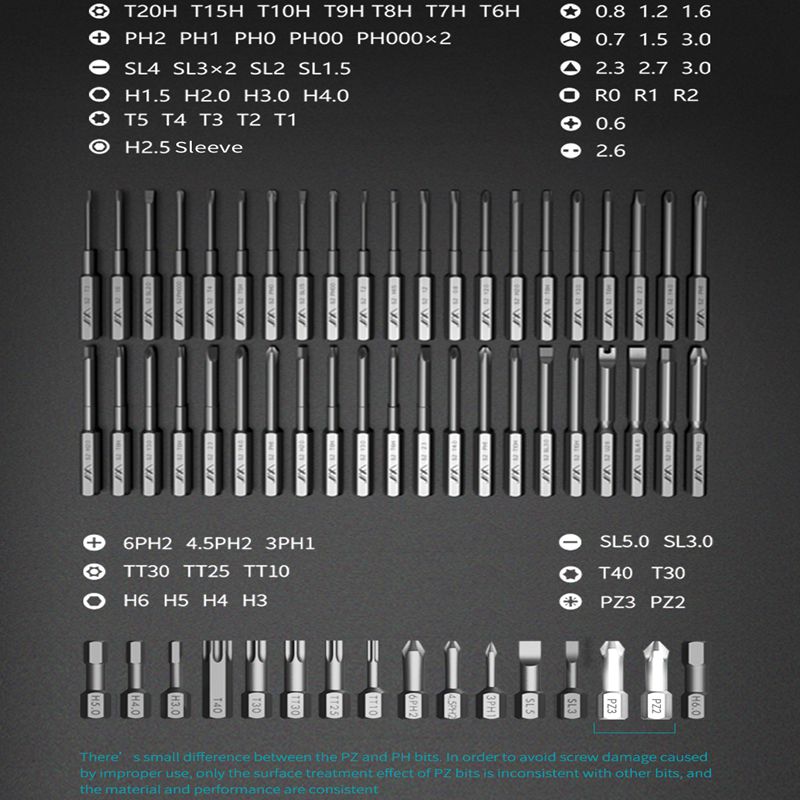 Xiaomi JIMI GNT-72 S2 Набор прецизионных магнитных отверток Двухслойный пресс Многоцелевой бытовой инструмент отвертки