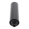 Billiard Pool Cue Extender 4 Inch Carbon Fiber Pool Cue Extension Stick with Rubber Rear Plug for Billiard Accessories