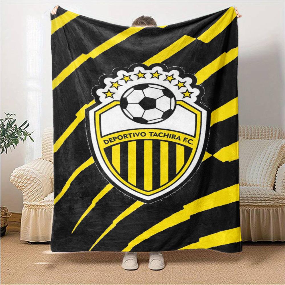 Deportivo Chicara FC Print Flannel Blanket High Quality Warm Comfortable Cover for All Seasons Perfect for Gifts Home Decor
