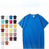 Summer Women's Round Neck T-shirt Combed Cotton Solid Color Short Sleeved Print T-Shirts Women’s