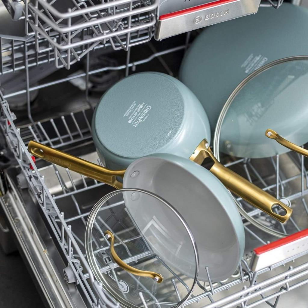 GREENPAN PADOVA FRYING PAN & Wok (28CM) Dishwasher Oven Safe PFAS-Free Smokey Sky Blue