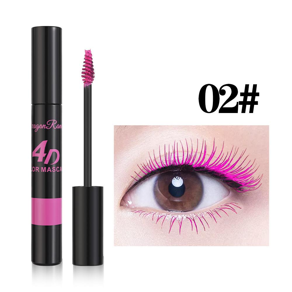 5D Colorful Volume Mascara Lasting Styling Blue Purple Curling Lengthen Waterproof Quick Dry Eye Makeup Eyelash Silk Extension