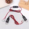 USB-шнур-конвертер питания от 3 В CR2032 для часов и микрофона