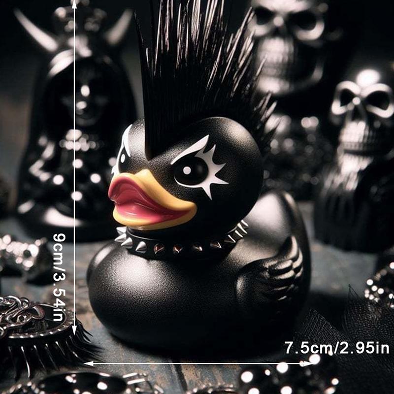 Статуя утки, домашняя готическая скульптура, фигурка животного в стиле панк, статуи из смолы, декор для стола, коллекционные фигурки, утка сатаны, столешница