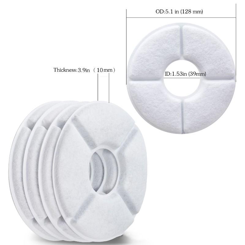 12 шт., фонтанный дозатор, сменный фильтр для кошек и собак, питьевой фонтанчик с активированным углем, замененные фильтры