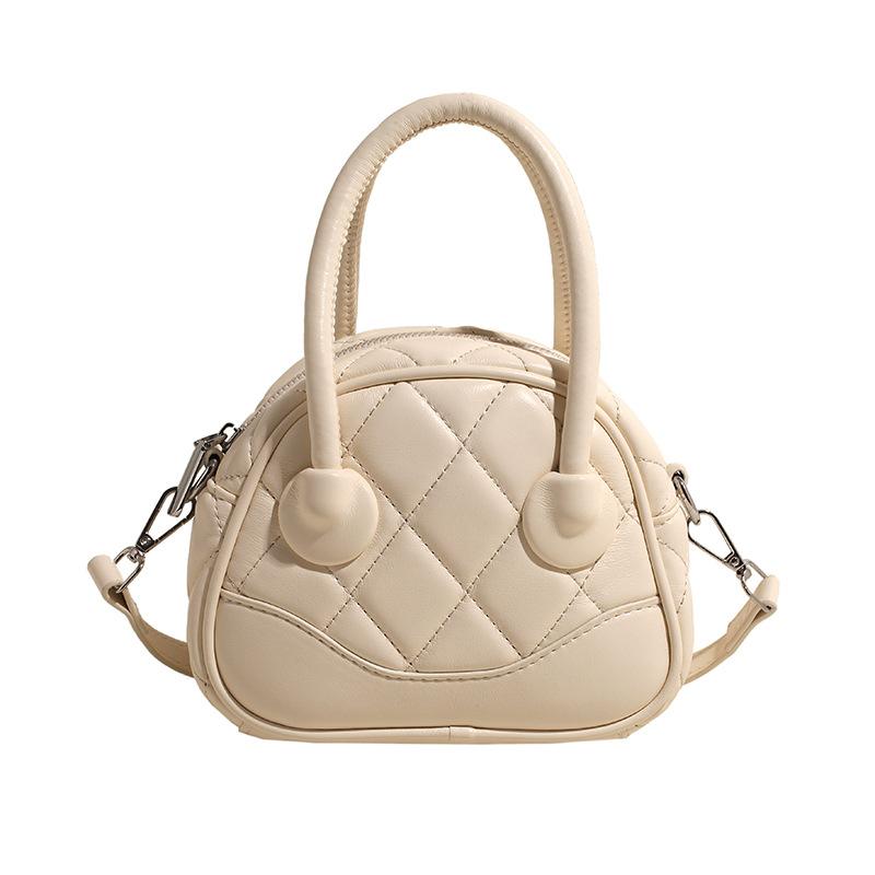 Стильная простота и высокое чувство алмазная портативная сумка Boston нишевая повседневная темпераментная универсальная однотонная сумка-мессенджер