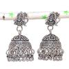 Натуральные индийские серьги Jhumki с драгоценным камнем, серебряные серьги в стиле Бали, 1,58 дюйма, D1A11
