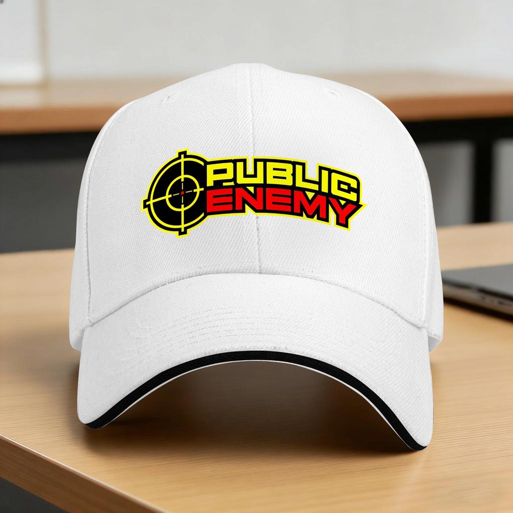 US Rap Team Public Enemy Sun Baseball Cap Summer Casual Trucker Hat For Unisex Outdoor Sports Baseball Caps