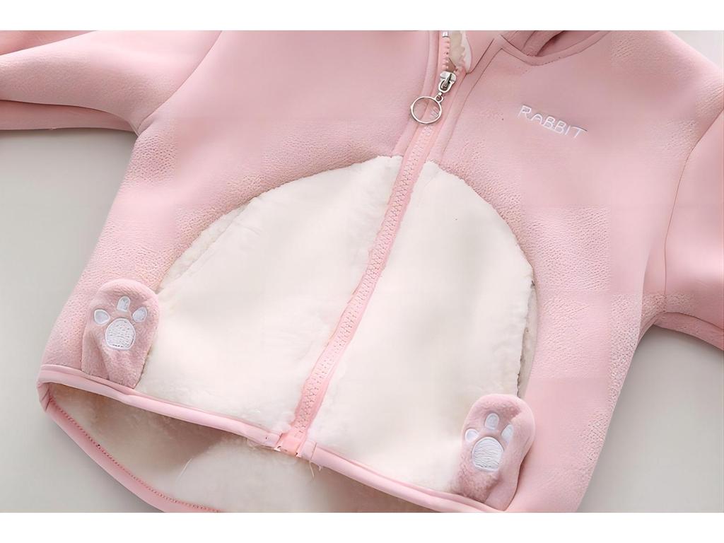 Children's Thickened Fleece Winter Jacket - Warm Sweatshirt for Boys and Girls