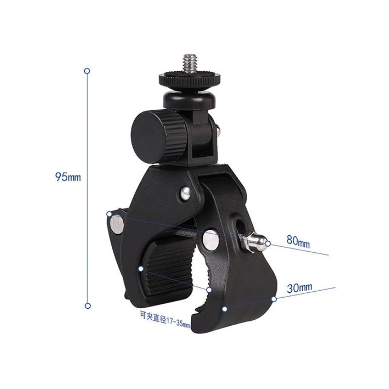 Camera Clamp Mount for Gopro Motorcycle Bicycle Handlebar Clamp Bracket for Insta360 Go Pro DJI Sports Camera Accessories
