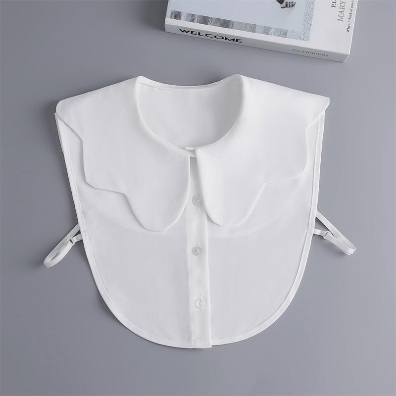 New Fake Victorian Stand Up Collar White Black Lace Collars Detachable For Women Blouse Lapel Shirt False Collar Woman