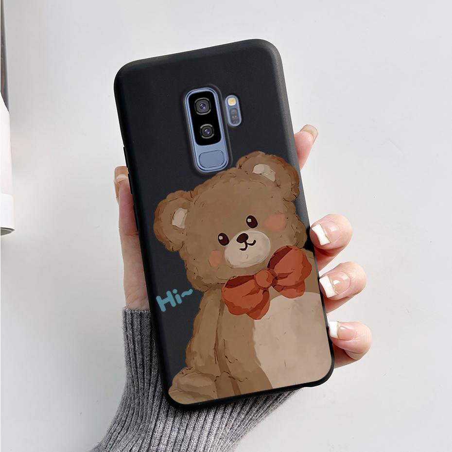 Силиконовая задняя крышка для Coque Samsung Galaxy S9 Plus Милый кролик панда Защитный мягкий чехол для телефона SamsungS9 S9Plus Funda Capas
