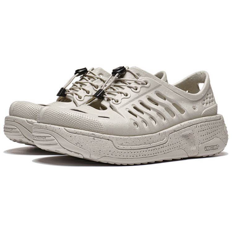 Li Ning Pangu Trek Boring Ape нескользящие износостойкие спортивные сандалии женские сандалии серые AZST010-1