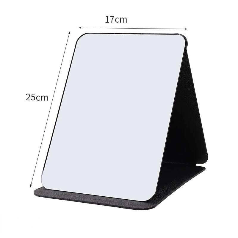 Folding Makeup Mirror High-quality Portable Desktop Makeup Mirror Single-side Creative Women Solid Color Standing Makeup Mirror