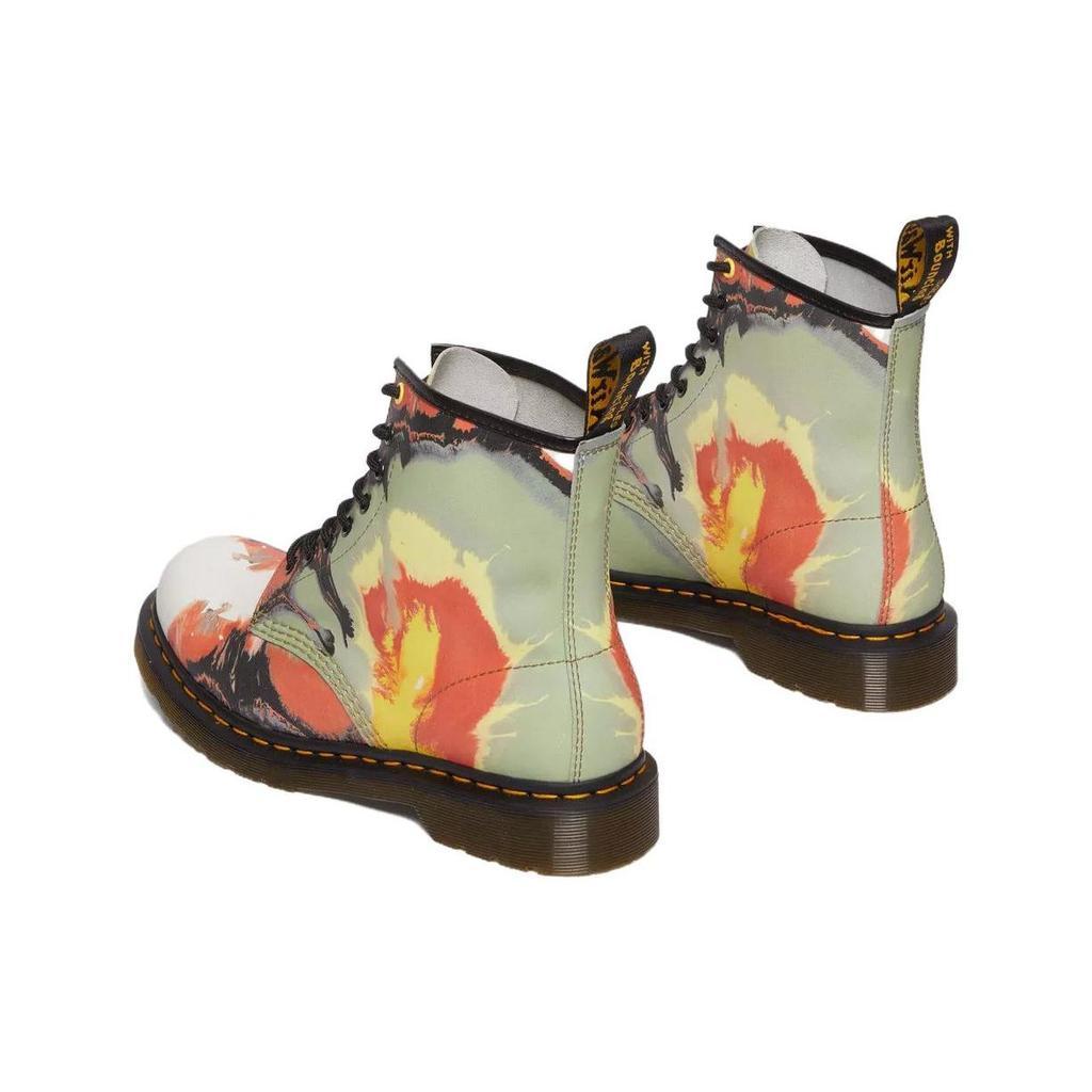 Dr. Martens Tate Leather Comfortable Lace-Up Ankle Boots Unisex Ankle Boots Green 31730649