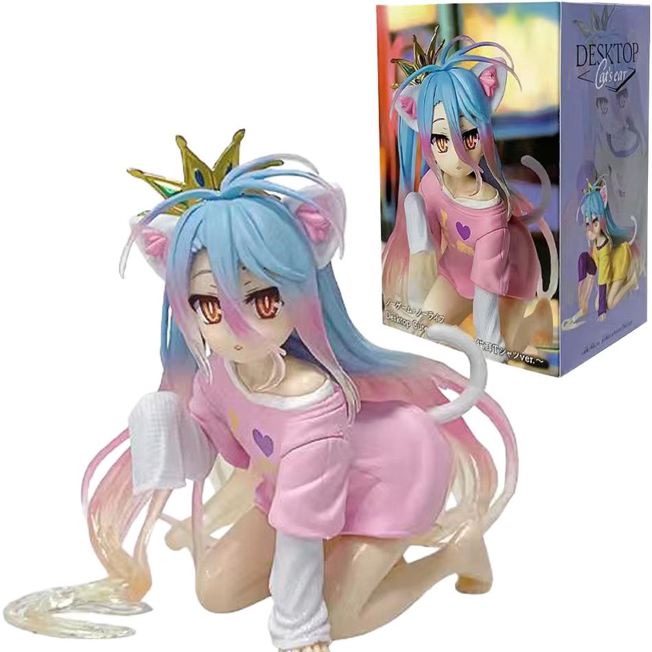 10-19 см Аниме Ngnl No Game No Life Белая "Фигурка Аниме ПВХ Фигурки Действия Аниме Коллекция Модель Украшение Модель Аниме Игрушка Подарки